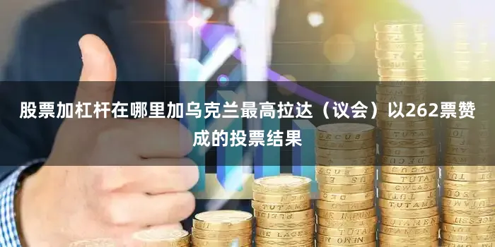 股票加杠杆在哪里加乌克兰最高拉达（议会）以262票赞成的投票结果