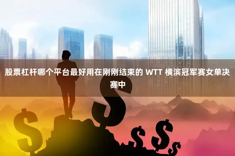 股票杠杆哪个平台最好用在刚刚结束的 WTT 横滨冠军赛女单决赛中